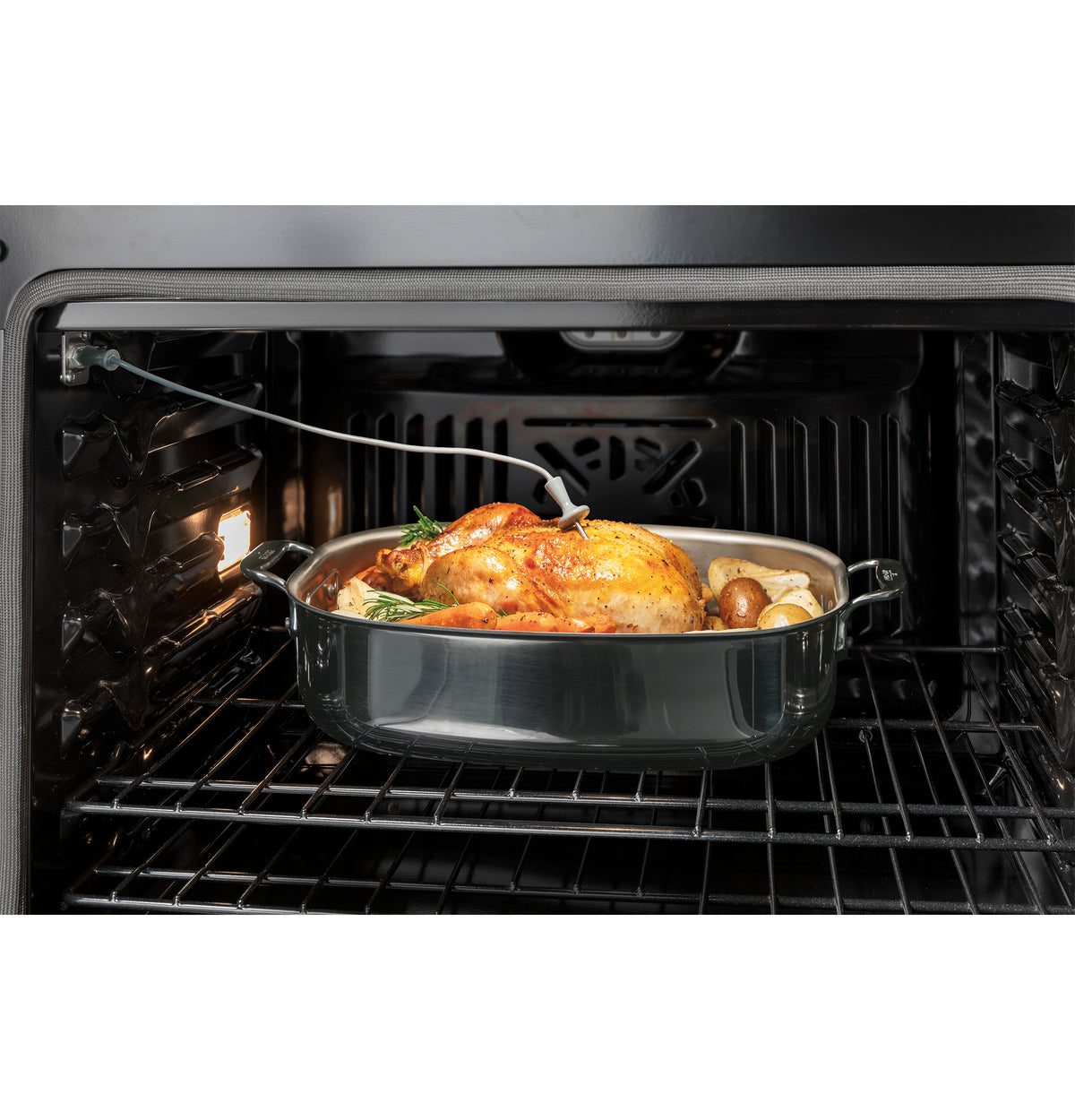 GE  27" Smart Built-In Convection Double Wall Oven with No Preheat Air Fry - Black (JKD5000DVBB)