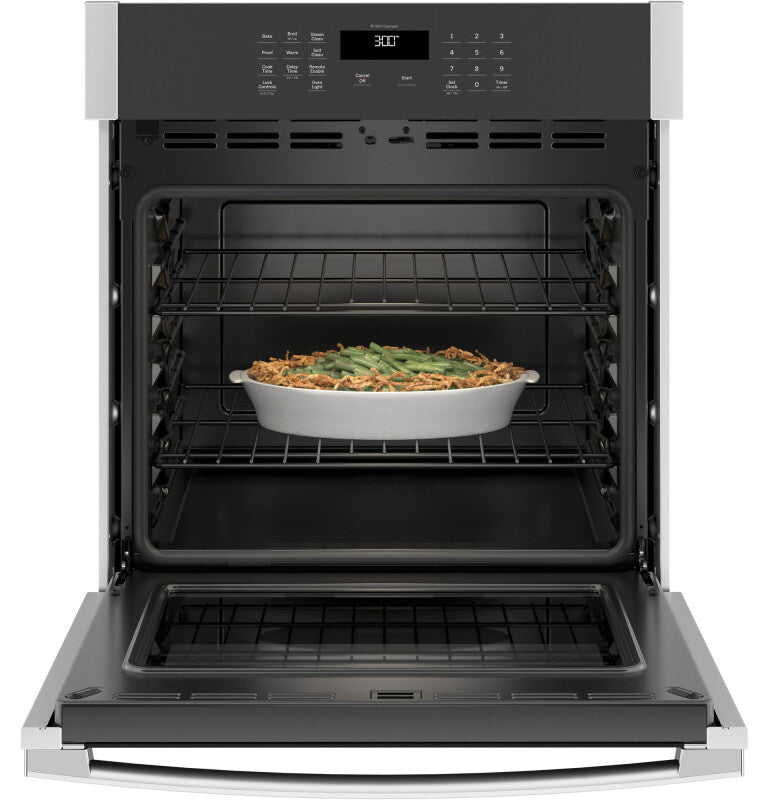 GE 27" Smart Built-In Single Wall Oven - Brushed Stainless (JKS3000SNSS)