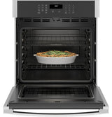 GE 27" Smart Built-In Single Wall Oven - Brushed Stainless (JKS3000SNSS)