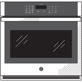 GE 27" Smart Built-In Single Wall Oven - Brushed Stainless (JKS3000SNSS)