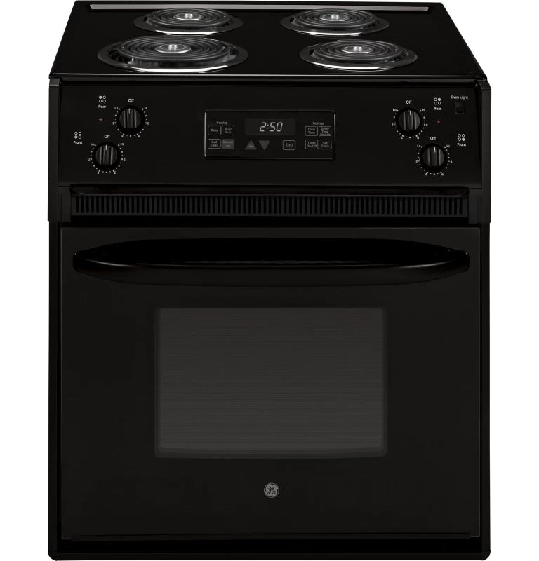 GE  27" Drop-In Electric Range - Black (JM250DTBB)