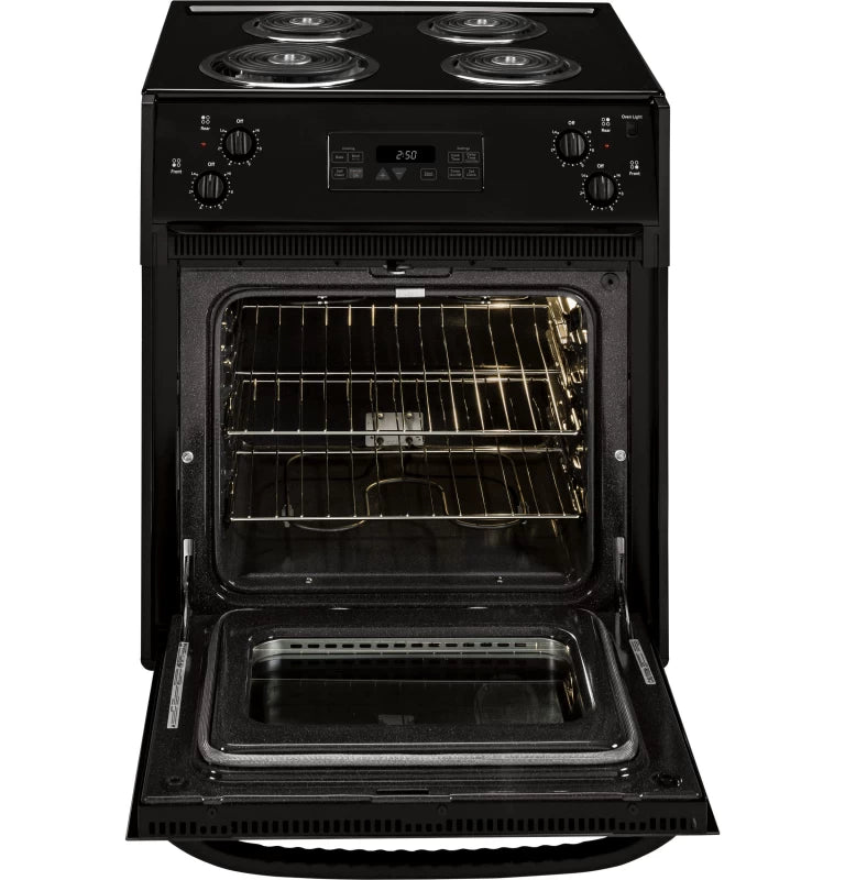GE  27" Drop-In Electric Range - Black (JM250DTBB)