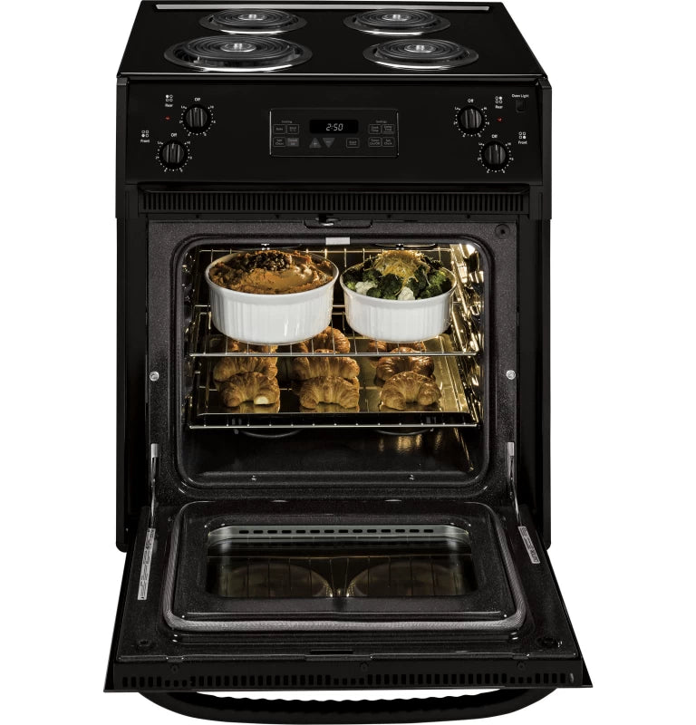 GE  27" Drop-In Electric Range - Black (JM250DTBB)