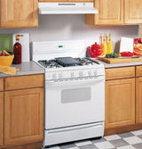 GE  Non-Vented Standard Range Hood - White on White (JN327HWW)