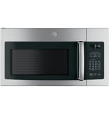 GE 1.6 Cu. Ft. Over-the-Range Microwave Oven with Recirculating Venting - Black (JNM3163RJSS)