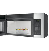 GE  1.6 Cu. Ft. Over-the-Range Microwave Oven with Recirculating Venting - Stainless Steel (JNM3163RJSS)