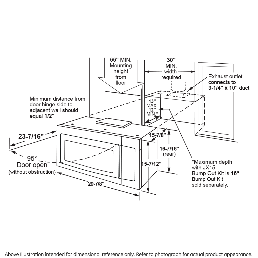 GE 1.6 Cu. Ft. Over-the-Range Microwave Oven with Recirculating Venting - Stainless Steel (JNM3163RJSS)