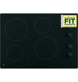 GE 30" Built-In Knob Control Electric Cooktop - Black (JP3030DWBB)