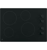 GE 30" Built-In Knob Control Electric Cooktop - Black (JP3030DWBB)