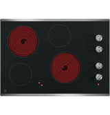 GE  30" Built-In Knob Control Electric Cooktop - Stainless Steel (JP3030SWSS)