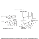 GE 30" Built-In Knob Control Electric Cooktop - Stainless Steel (JP3030SWSS)