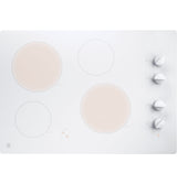 GE  30" Built-In Knob Control Electric Cooktop - White (JP3030TWWW)