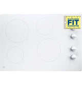 GE  30" Built-In Knob Control Electric Cooktop - White (JP3030TWWW)