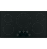 GE  36" Built-In Knob Control Electric Cooktop - Black (JP3036DLBB)