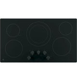GE 36" Built-In Knob Control Electric Cooktop - Black (JP3036DLBB)