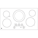GE 36" Built-In Knob Control Electric Cooktop - Stainless Steel (JP3036SLSS)