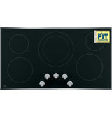 GE  36" Built-In Knob Control Electric Cooktop - Stainless Steel (JP3036SLSS)