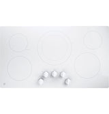 GE  36" Built-In Knob Control Electric Cooktop - White (JP3036TLWW)