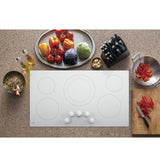GE  36" Built-In Knob Control Electric Cooktop - White (JP3036TLWW)