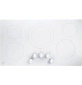 GE 36" Built-In Knob Control Electric Cooktop - White (JP3036TLWW)