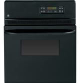 GE  24" Electric Single Self-Cleaning Wall Oven - Black on Black (JRP20BJBB)