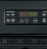 GE  24" Electric Single Self-Cleaning Wall Oven - Black on Black (JRP20BJBB)
