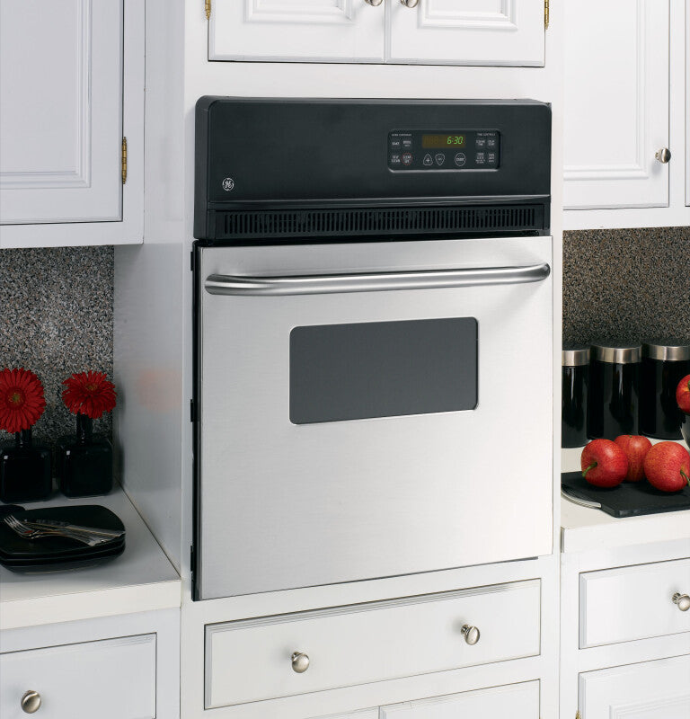 GE 24" Electric Single Self-Cleaning Wall Oven - Stainless Steel (JRP20SKSS)