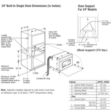 GE 24" Electric Single Self-Cleaning Wall Oven - White (JRP20WJWW)