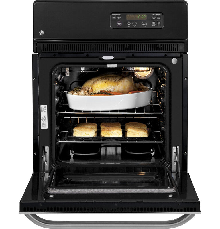 GE 24" Electric Single Standard Clean Wall Oven - Stainless Steel (JRS06SKSS)
