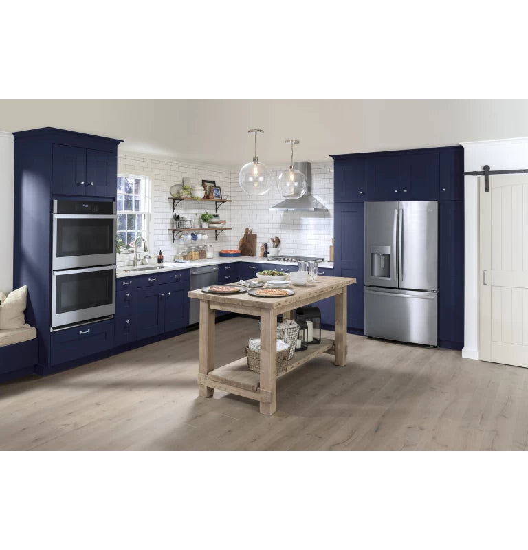 GE 30" Smart Built-In Self-Clean Convection Double Wall Oven with Never Scrub Racks -  (JTD5000SNSS)