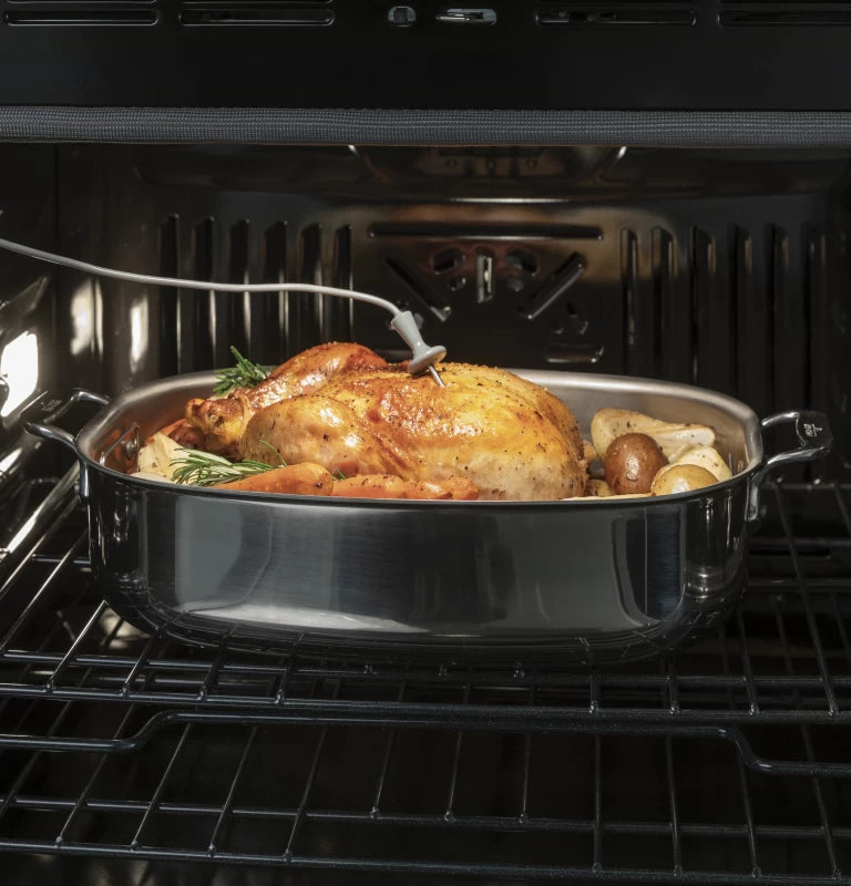 GE 30" Smart Built-In Self-Clean Convection Double Wall Oven with Never Scrub Racks -  (JTD5000SNSS)
