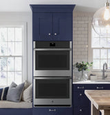 GE 30" Smart Built-In Self-Clean Convection Double Wall Oven with Never Scrub Racks -  (JTD5000SNSS)