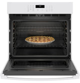 GE 30" Smart Built-In Self-Clean Single Wall Oven with Never-Scrub Racks - White (JTS3000DNWW)