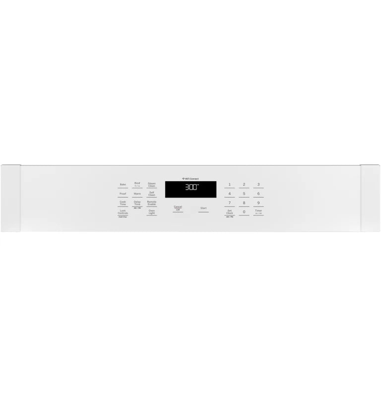 GE 30" Smart Built-In Self-Clean Single Wall Oven with Never-Scrub Racks - White (JTS3000DNWW)