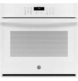 GE 30" Smart Built-In Self-Clean Single Wall Oven with Never-Scrub Racks - White (JTS3000DNWW)