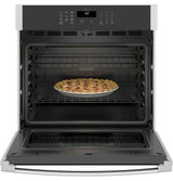 GE 30" Smart Built-In Self-Clean Single Wall Oven with Never-Scrub Racks - Brushed Stainless (JTS3000SNSS)