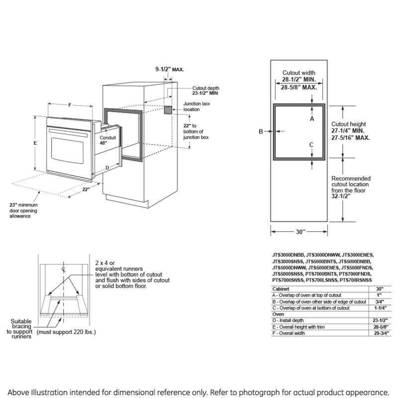 GE 30" Smart Built-In Self-Clean Single Wall Oven with Never-Scrub Racks - Brushed Stainless (JTS3000SNSS)