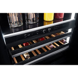 JennAir Panel-Ready 24" Built-In Undercounter Beverage Center, Right Swing - Stainless Steel (JUBFR242HX)