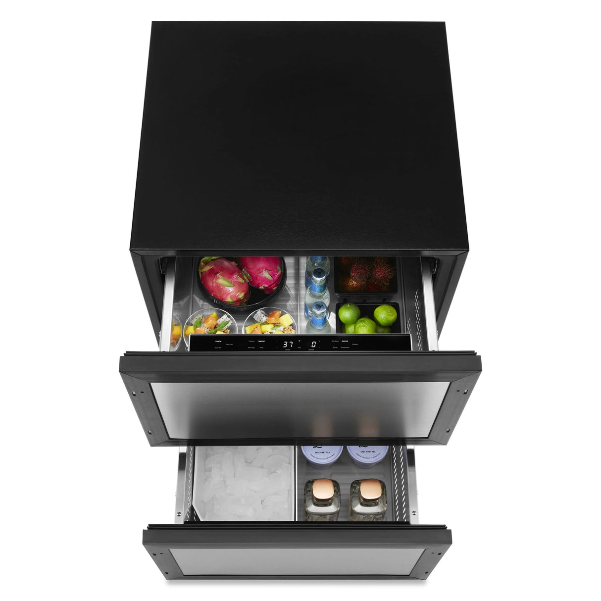 JENNAIR  Panel-ready 24" Double Drawer Refrigerator/freezer - Stainless Steel (JUCFP242HX)