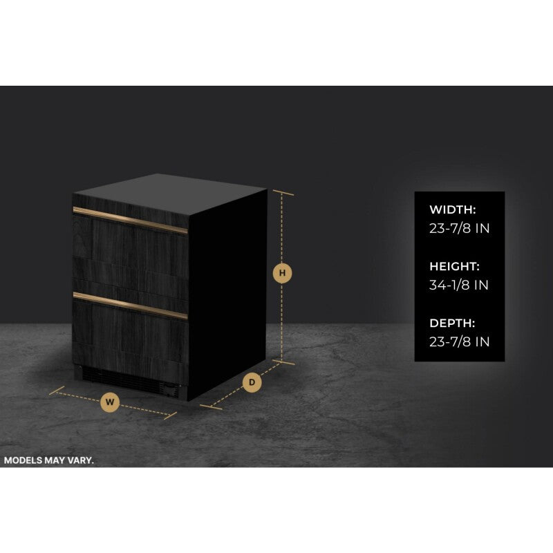 JennAir  Panel-Ready 24" Double Drawer Refrigerator/Freezer - Stainless Steel (JUCFP242HX)