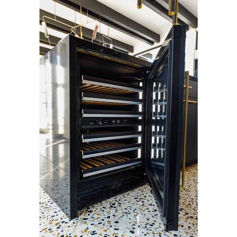 JennAir Panel-Ready 24" Built-In Undercounter Wine Cellar - Right Swing - Stainless Steel (JUWFR242HX)