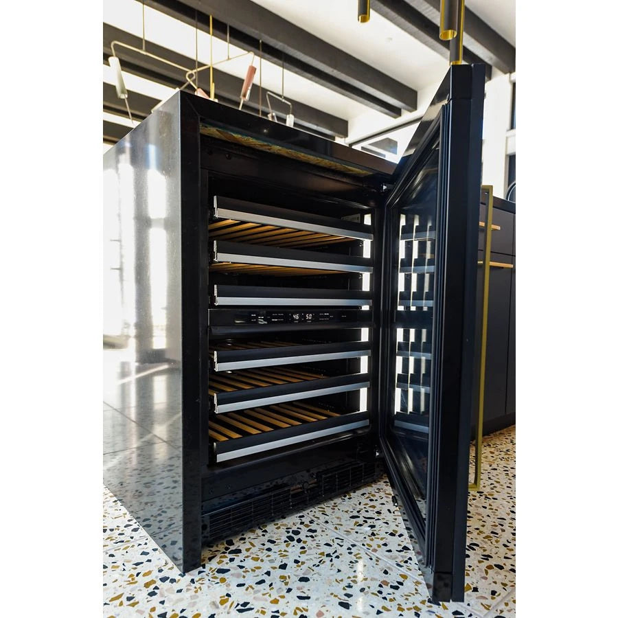 JENNAIR  Panel-ready 24" Built-in Undercounter Wine Cellar - Right Swing - Stainless Steel (JUWFR242HX)