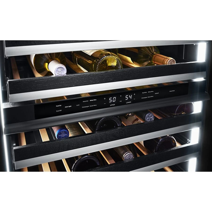 JENNAIR  Panel-ready 24" Built-in Undercounter Wine Cellar - Right Swing - Stainless Steel (JUWFR242HX)