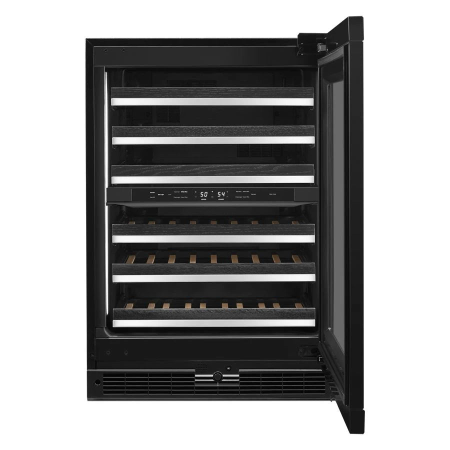 JENNAIR  Panel-ready 24" Built-in Undercounter Wine Cellar - Right Swing - Stainless Steel (JUWFR242HX)