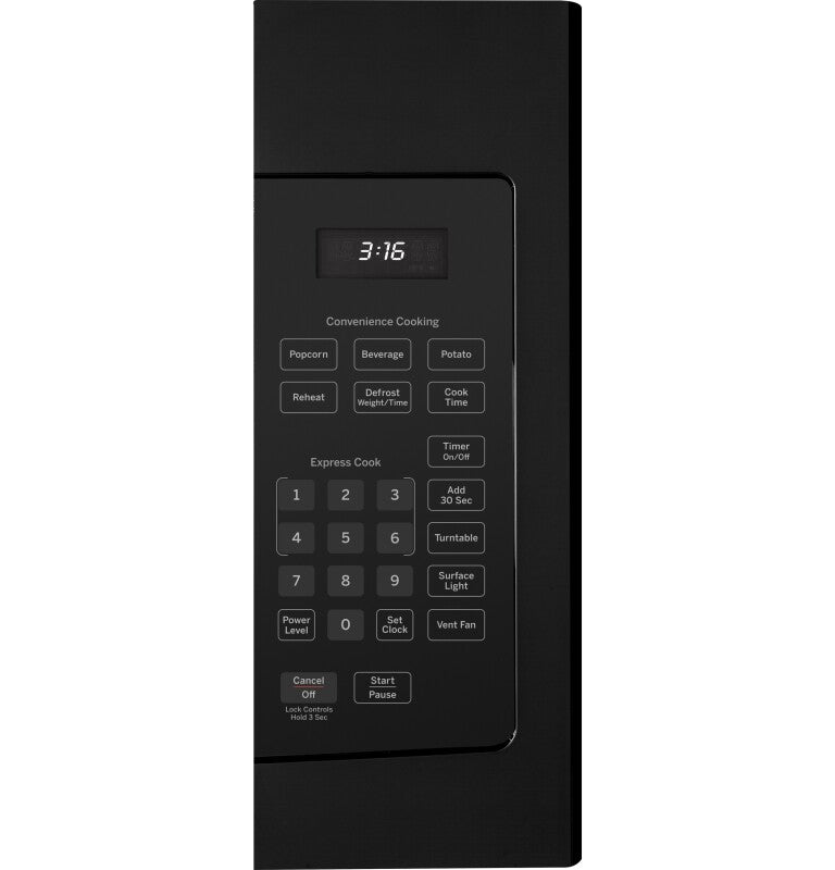 GE  1.6 Cu. Ft. Over-the-Range Microwave Oven - Black (JVM3160DFBB)