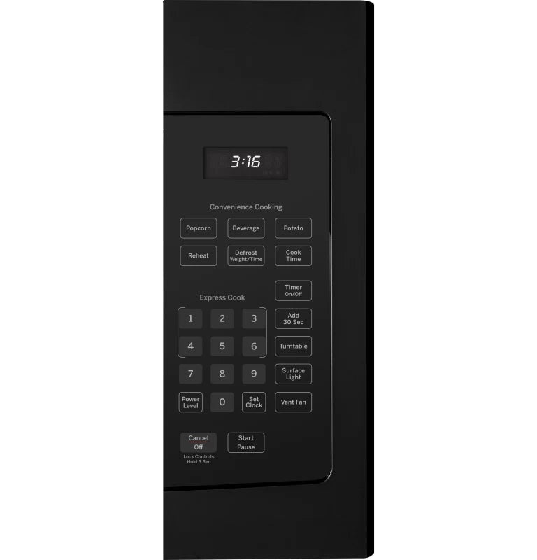 GE 1.6 Cu. Ft. Over-the-Range Microwave Oven - Black (JVM3160DFBB)