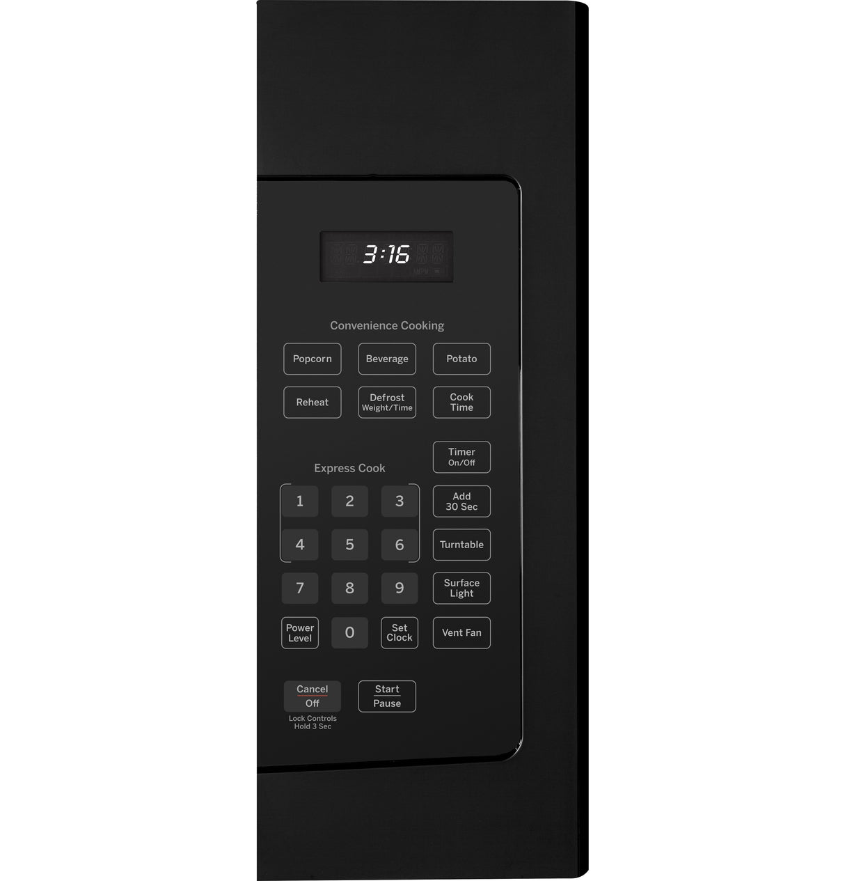 GE 1.6 Cu. Ft. Over-the-Range Microwave Oven - Black (JVM3160DFBB)