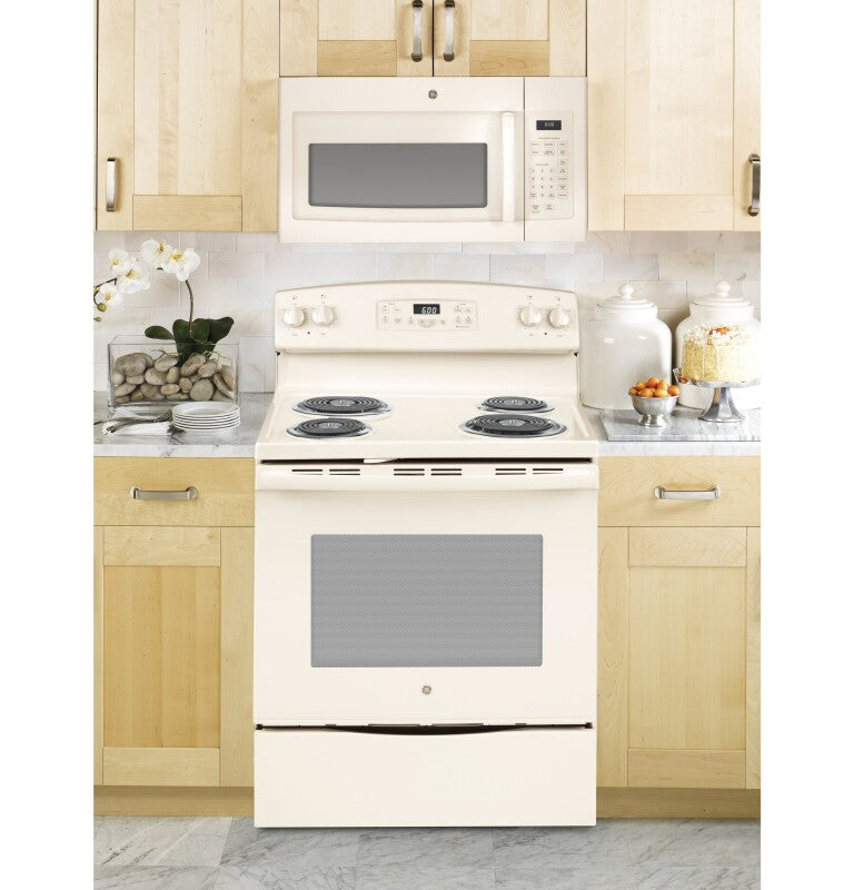 GE  1.6 Cu. Ft. Over-the-Range Microwave Oven - Bisque (JVM3160DFCC)