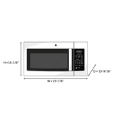 GE  1.6 Cu. Ft. Over-the-Range Microwave Oven - Bisque (JVM3160DFCC)