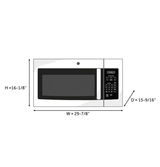GE 1.6 Cu. Ft. Over-the-Range Microwave Oven - Bisque (JVM3160DFCC)